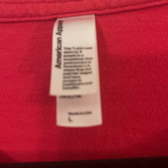 American Apparel Keep Calm And Choose One Men’s Large Red T-shirt - Picture 3 of 4